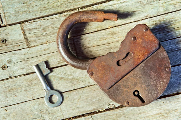 Old lock with key