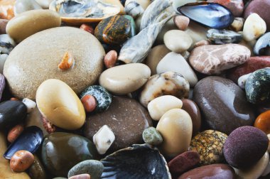 Arka plan ıslak deniz çakıl