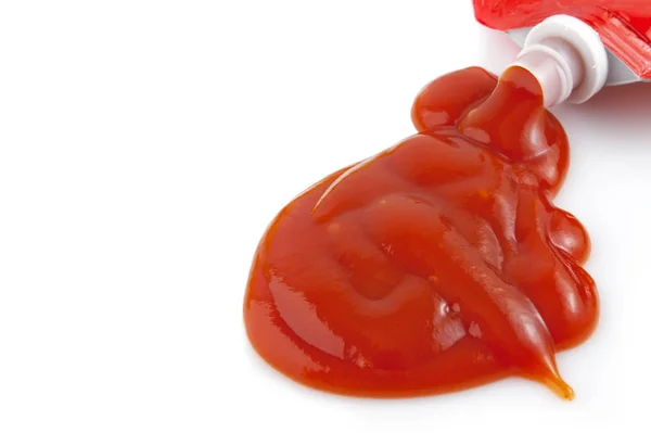 Ketchup vagy paradicsom mártással — Stock Fotó