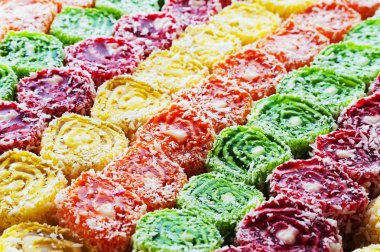 Doğu tatlılar, Hindistan cevizi ile kaplı