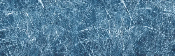 Eisbeschaffenheit Auf Einer Eisbahn Panorama Großraum Long Banner — Stockfoto