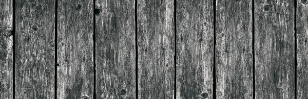 Vertikale Schwarze Und Weiße Alte Bretter Hintergrund Textur Panorama Banner — Stockfoto