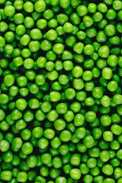 Hintergrund Und Konsistenz Grüner Erbsen Vertikales Foto — Stockfoto