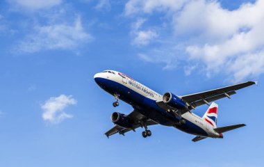Londra, İngiltere: yaklaşık 2015: British Airways Airbus A320