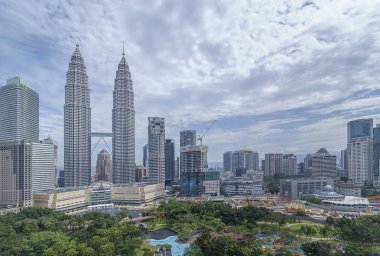 KUALA LUMPUR, MALAYSIA - CIRCA 2016: Petronas Towers