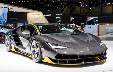 Geneva, İsviçre - Mart 2016: Lamborghini Centenario