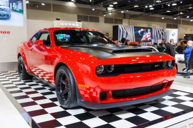 Vancouver, Kanada - Mart 2018: Dodge Challenger Srt