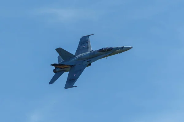 Βανκούβερ, Καναδάς - Circa 2019: Στρατιωτικό αεροσκάφος Cf18 Hornet — Φωτογραφία Αρχείου