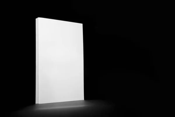 Siyah bir zemin üzerine gerçek beyaz kitap