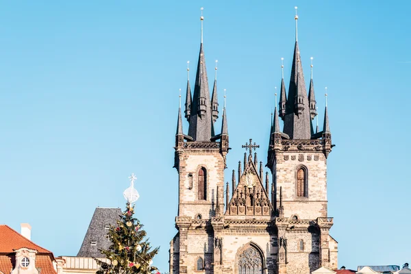 Iglesia de nuestra señora antes de Tyn en Praga, República Checa — Foto de Stock