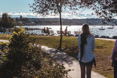 Vancouver, Kanada Kitsilano Beach civarındaki Vanier Park
