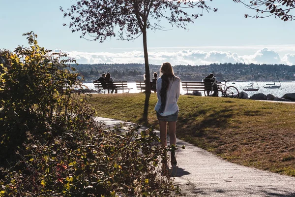 Vanier Park nära Kitsilano Beach i Vancouver, Kanada — Stockfoto