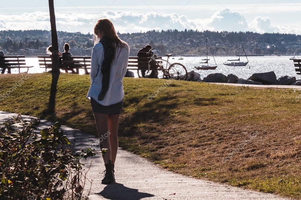 Vanier Park near Kitsilano Beach in Vancouver, Canada