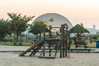 Playground at Villa-Lobos Park in San Paulo (Sao Paulo), Brazil  clipart