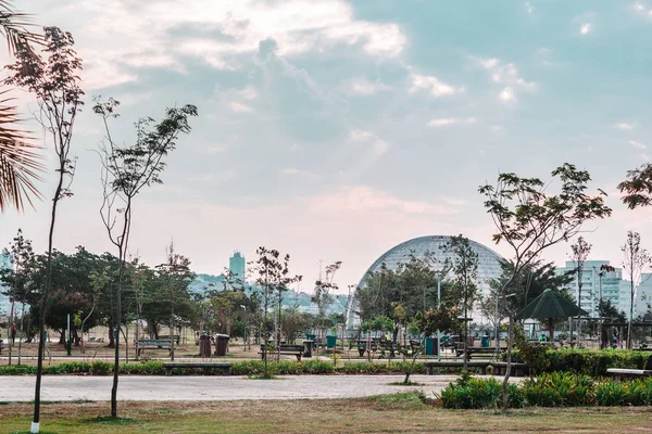 Villa-Lobos Park en San Paulo (Sao Paulo), Brasil ) — Foto de Stock