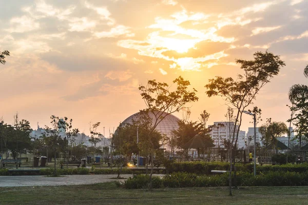 Villa-Lobos Park en San Paulo (Sao Paulo), Brasil ) — Foto de Stock