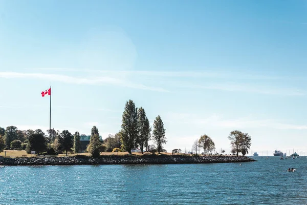 Kitsillano Vista de la playa desde el centro de Vancouver, Canadá — Foto de Stock