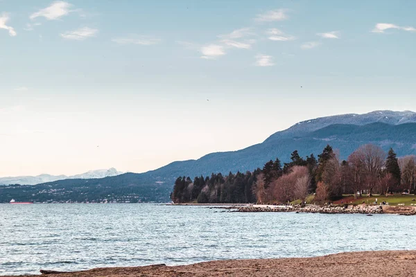 Stanley Park vicino a English Bay a Vancouver BC, Canada — Foto Stock