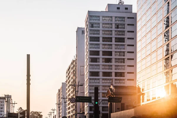 Avenida Paulista en Sao Paulo, Brasil — Foto de Stock