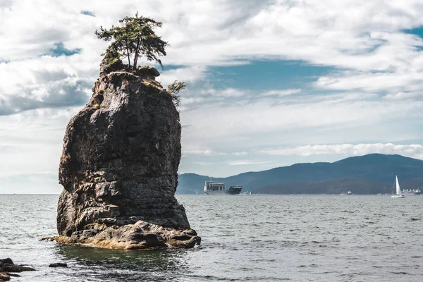 Siwash Rock a Vancouver, BC, Canada — Foto Stock