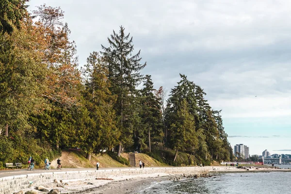 Stanley Park e Seawall em Vancouver, BC, Canadá — Fotografia de Stock
