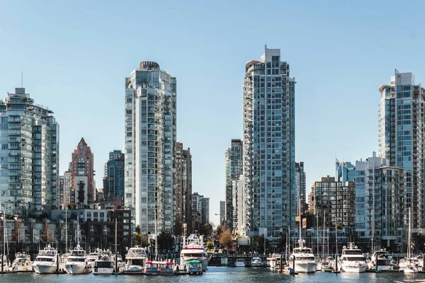 Budovy v centru města Vancouver, Bc, Kanada — Stock fotografie