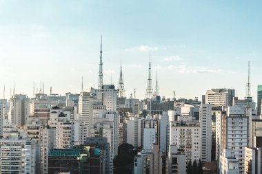 Sao Paulo, Brezilya (Brezilya Paulista Avenue yakınındaki binalar)