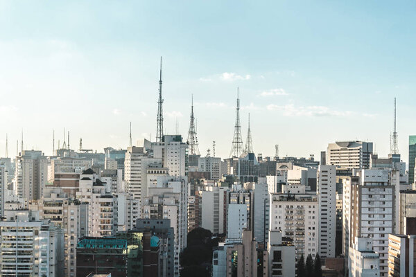 Photo of Buildings near Paulista Avenue, in Sao Paulo, Brazil (Brasil)