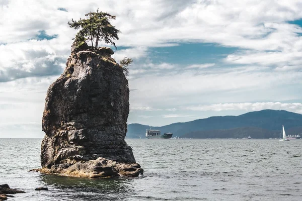 Siwash Rock em Vancouver, BC, Canadá — Fotografia de Stock