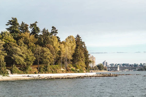 Stanley Park a nábřeží v Vancouver, Bc, Kanada — Stock fotografie