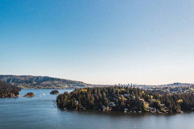 North Vancouver, Bc, Kanada, taş ocağı Rock görünümünden Belcarra