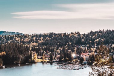 Derin koyu görünümden ocağı Rock Kuzey Vancouver, Bc, Kanada