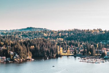 Derin koyu görünümden ocağı Rock Kuzey Vancouver, Bc, Kanada