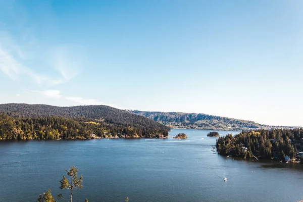 Belcarra uitzicht vanaf Quarry Rock op North Vancouver, Bc, Canada — Stockfoto