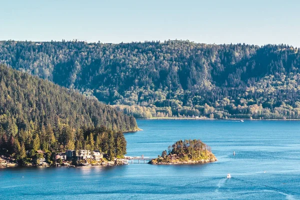 Belcarra view from Quarry Rock at North Vancouver, BC, Canada — Stock Photo, Image