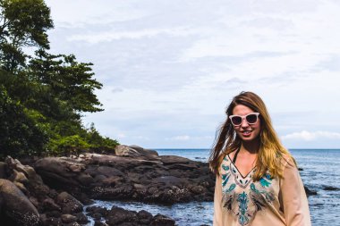 Kata Beach Phuket Island, Tayland kız