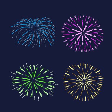 Monokrom Havai fişek Gösterimi 