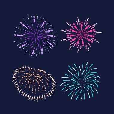 Monokrom Havai fişek Gösterimi 