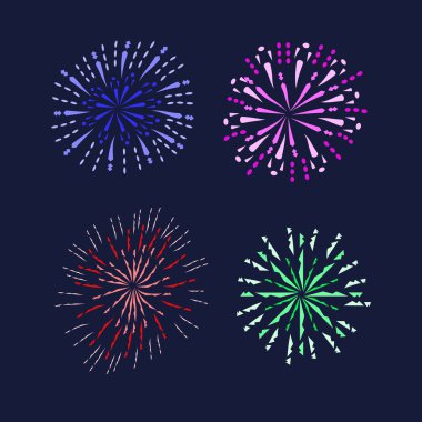 Monokrom Havai fişek Gösterimi 