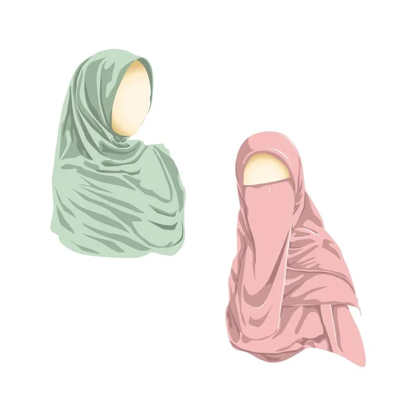 Hijab Deve Coprire Tutto Corpo Tranne Viso Due Palme Non — Vettoriale Stock