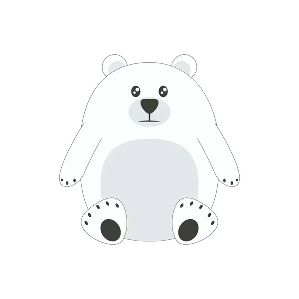 Illustration Polar Bear Vector International Polar Bear Day — 스톡 벡터