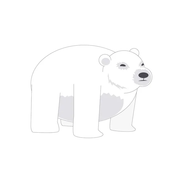 Illustration Des Eisbärvektors Internationaler Eisbärentag — Stockvektor