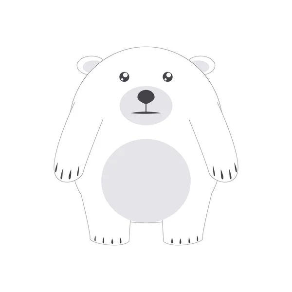 Illustration Polar Bear Vector International Polar Bear Day — стоковий вектор