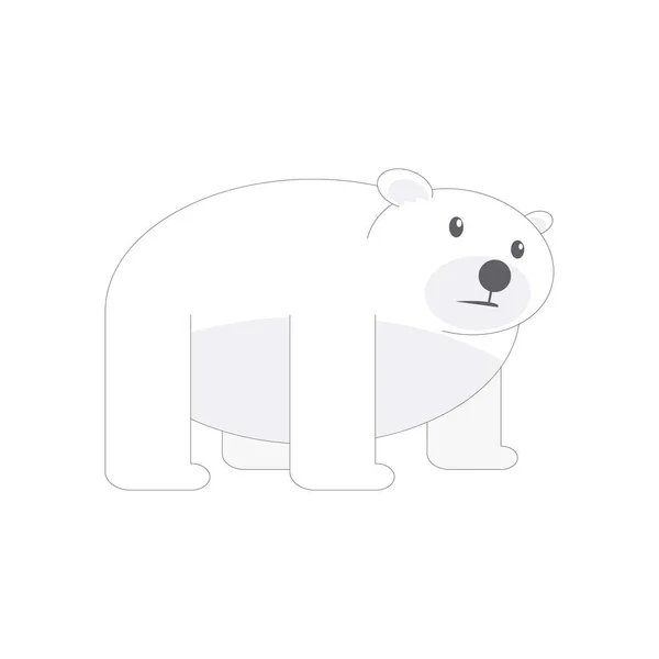 Ilustração Vetor Urso Polar Dia Internacional Urso Polar —  Vetores de Stock