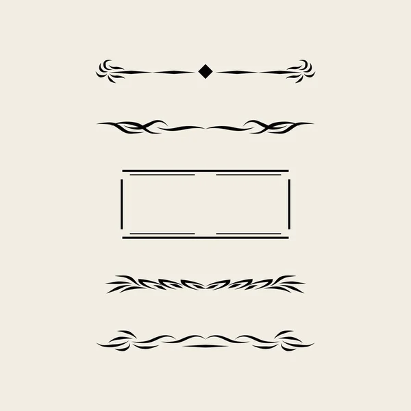 Dekoratif çizgileri olan Vintage Design Elements