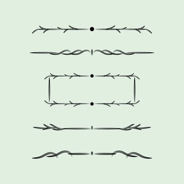 Çizgileri olan Vintage Design Elements, Çizgileri olan Vintage Design Elements