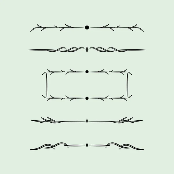 Çizgileri olan Vintage Design Elements, Çizgileri olan Vintage Design Elements
