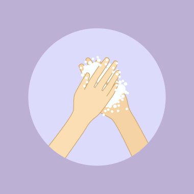 Sabunla Elleri Yıkama, Sabunla Elleri Yıkama İllüstrasyonu