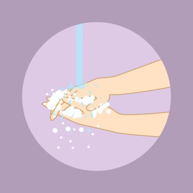 Sabunla Elleri Yıkama, Sabunla Elleri Yıkama İllüstrasyonu