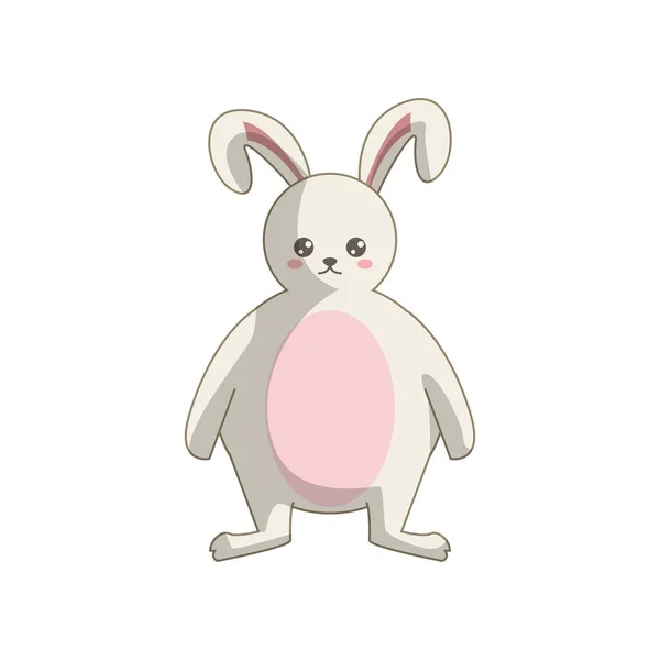 Illustration Lapin Blanc Mignon Illustration Lapin Blanc Mignon — Image vectorielle